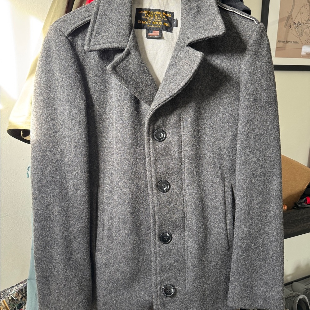 Schott NYC Wool zipper vintage flying jacket - Small - Made in USA